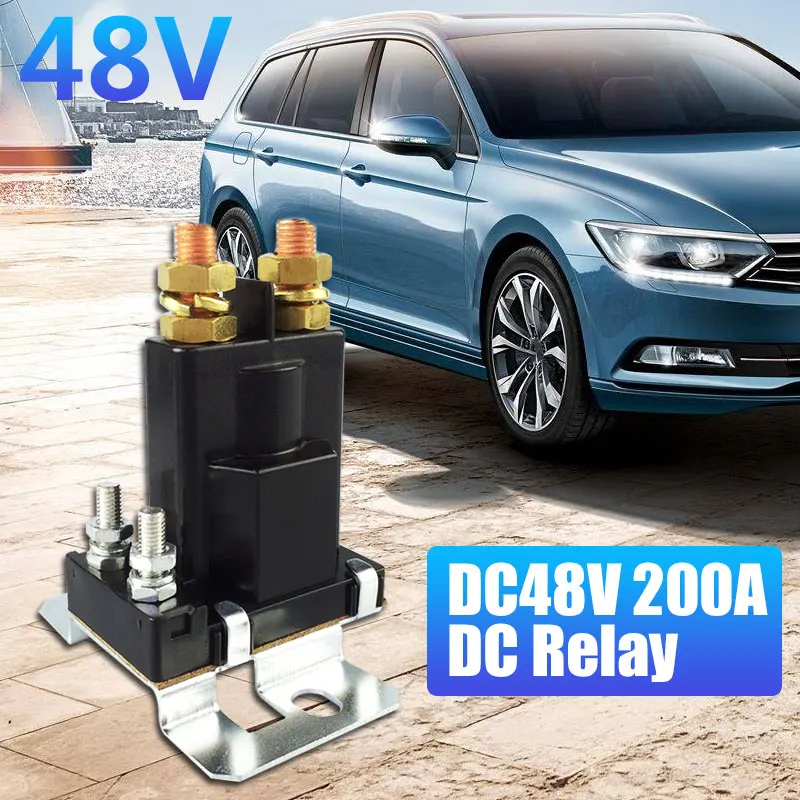 Vehemo 200A DC 48 В контактор постоянного тока реле инженерного оборудования защитный корабль телекоммуникационное оборудование реле