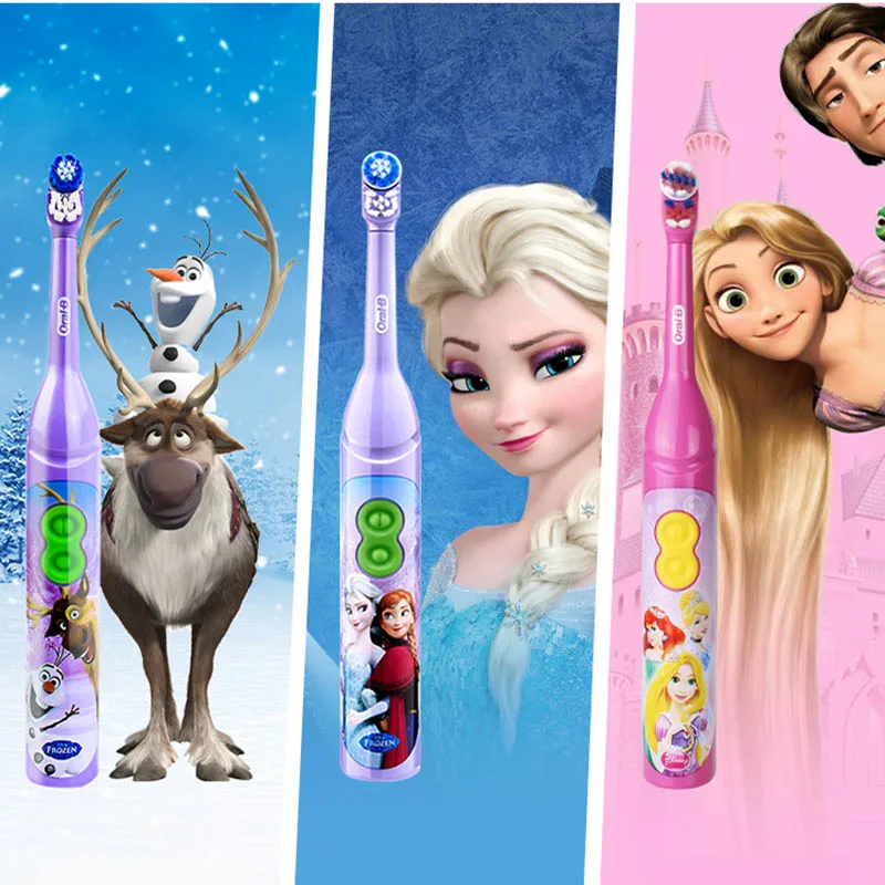 Oral B Electric Toothbrush Special for Children Gum Care Oral Clean Rotary Vibration Soft Bristle Battery Powered Tooth Brush Oral B Electric Toothbrush Special for Children Gum Care Oral Clean Rotary Vibration Soft Bristle Battery Powered Tooth Brush