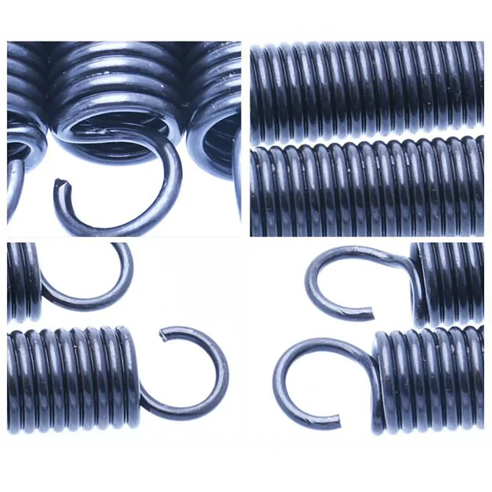 Petit ressort de Tension d'extension avec crochet en S, ressort d'étirement en acier, diamètre extérieur 3/4/5mm, longueur 10-60mm, 0.3/0.4/0.5mm, 10 pièces  13