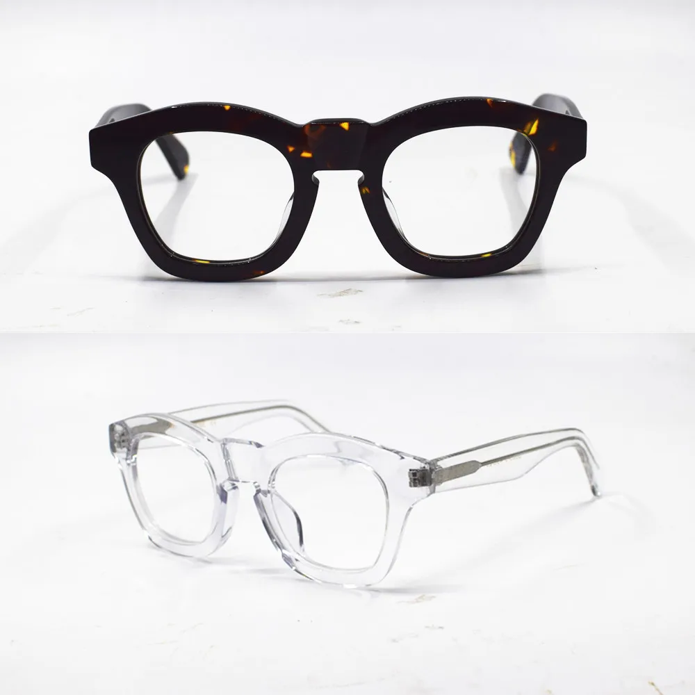 Giappone fatto a mano italia acetato montature per occhiali lenti  trasparenti occhiali Full Rim 1960|Montature per occhiali| - AliExpress