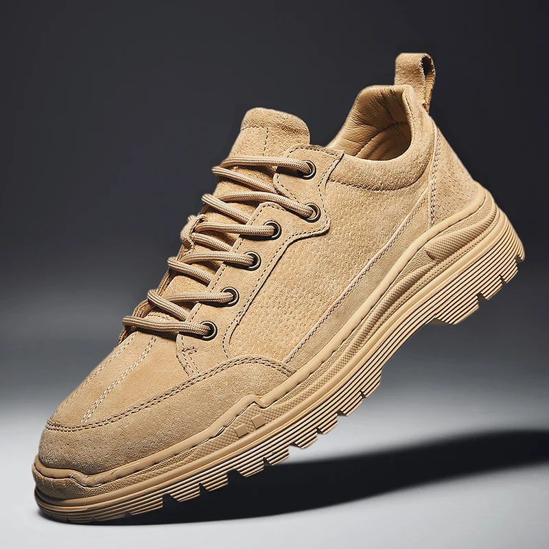 

Men's shoes new Korean version of the trend of tooling shoes men's low cut shoes increased shoes casual outdoor wild Martin boot