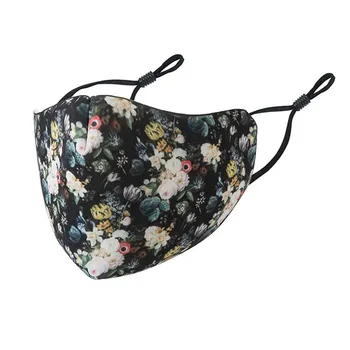 

2020 NEW！Unisex Cute Flowers Printing Face Mask PM2.5 Outdoor Mouth Mask Washable Reuse Face Mask mascarilla reutilizable New#K