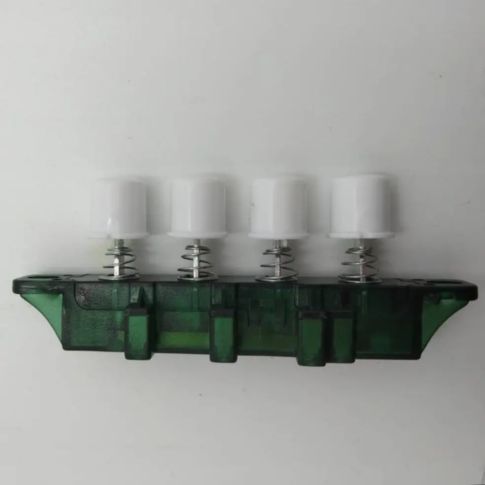 

Electric Fan Component Four Hooded Press Button Green Piano Key Switch AC 250V