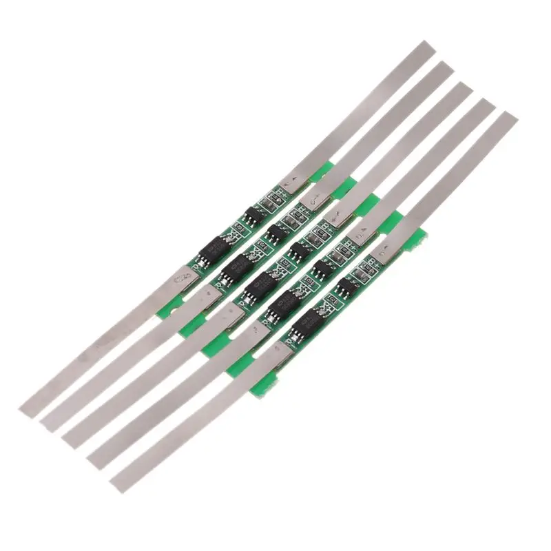 3.7V 3A Protection Board 10pcs/set For 1S 18650 Lithium Battery Over Protective Plat with Solder Belt lithium battery protection board