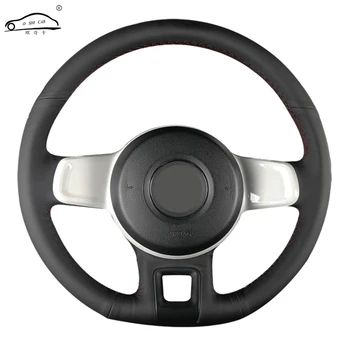 

Genuine Leather car steering wheel Cover for Beetle 2012-2016 Up 2013-2016/dedicated Steering-Wheel Handlebar Braid