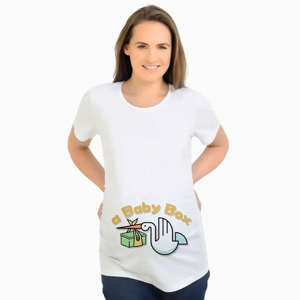 

Maternity Clothes Spring And Summer New Style Europe And America Large Size Pregnant WOMEN'S T-shirt American-Style Lettered Cre