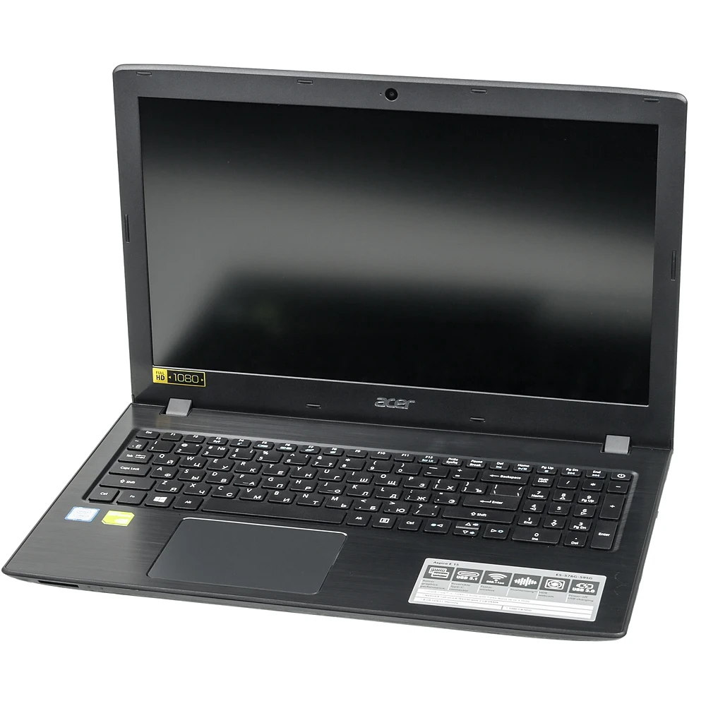 Ноутбук Acer Aspire E15 E5-576G-595G i5 7200U/8Gb/1Tb/DVDRW/Mx130 2Gb/15.6"/FHD/Lin/black