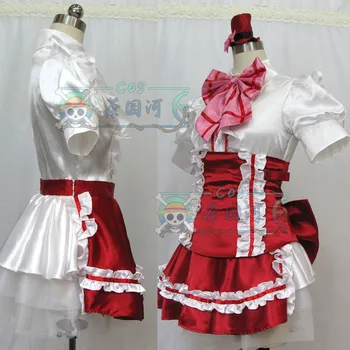 

Anime Macross F Ranka L Cosplay Costumes Gemini Dress Red Version Full Set Adult Role Playing Clothing Custom-Make Any Size