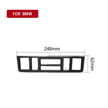 

Panel AC trim sticker Black Carbon fiber Replacement For BMW 3 Series E46 1998-2005 Air condition