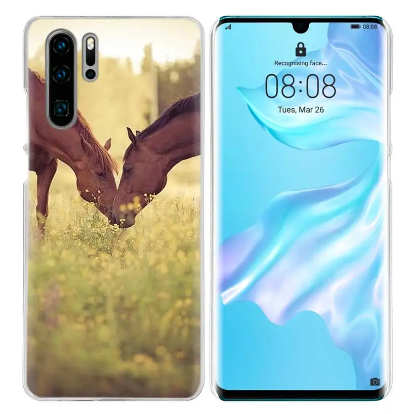 Horse чехол в виде животного для huawei Коврики 30 20 10 P20 P30 Lite Pro P Smart Y9 Prime Honor 8A 8X 10i ПК Чехлы для телефона