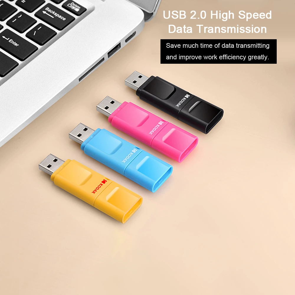 Kodak USB флэш-накопитель 16GB 32GB K232 64GB флэш-карта памяти, Флеш накопитель U диск pendrive