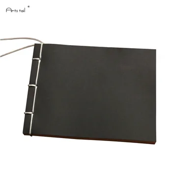 

Retro kraft paper lined antique style horizontal blank blank doodle sketch notebook hand-painted diary