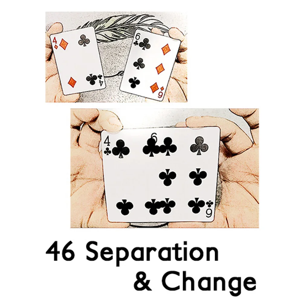 46 Separation & Change Magic Tricks Stage Close Up Magia Visual Card Magie Mentalism Illusion Gimmick Props trucos de magia