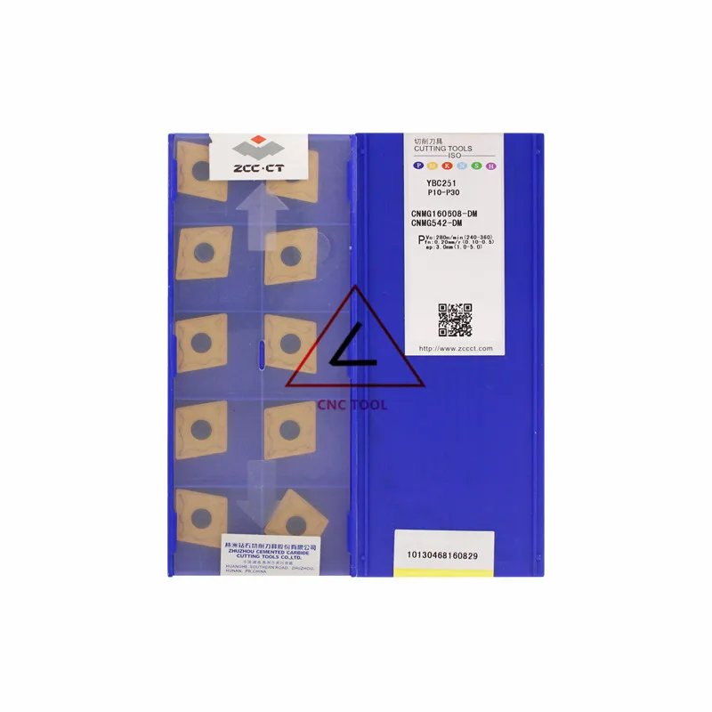 

CNMG160608-DM YBC251 10pcs Original CHINA ZCCCT Turning Inserts