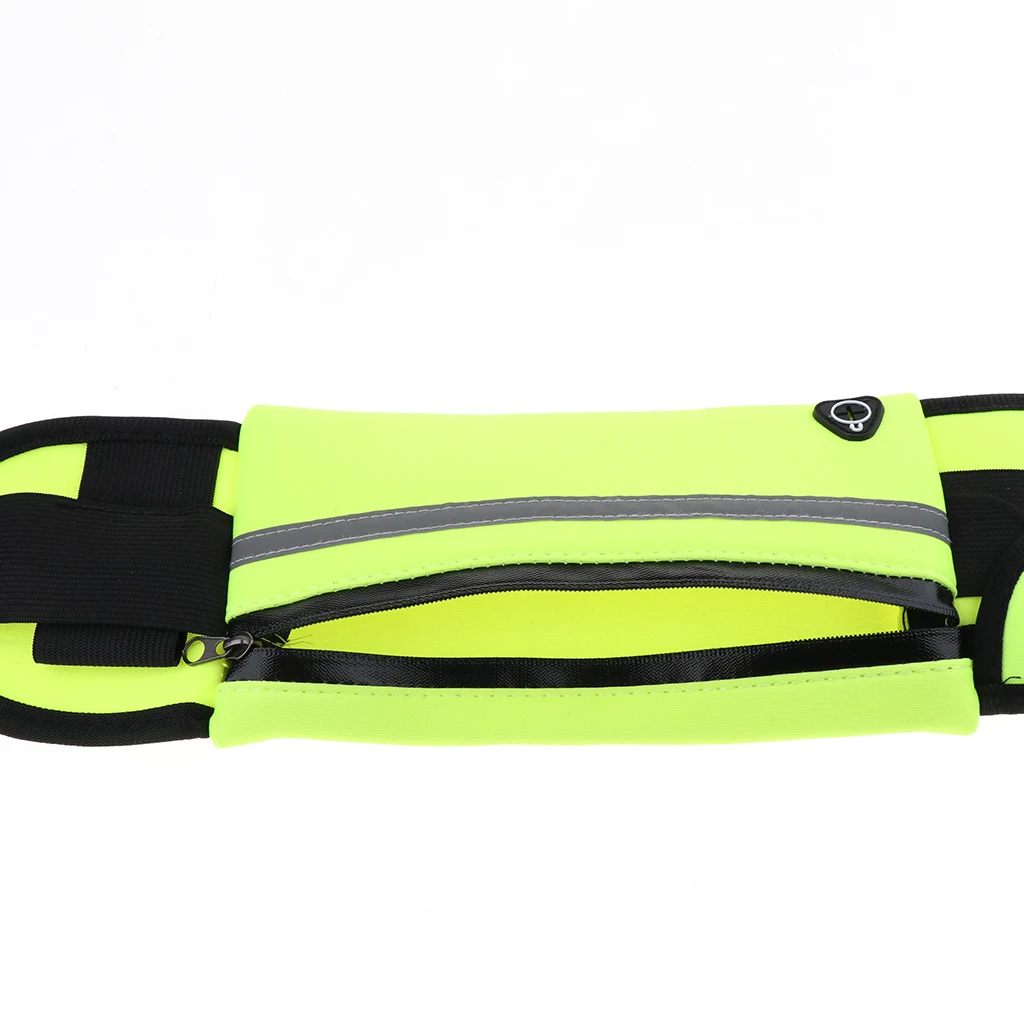 Reflect Running Belt Jogging Cycling Waist Pouch Bag W/ Water Bottle Holder Running Bags for Outdoor Sports