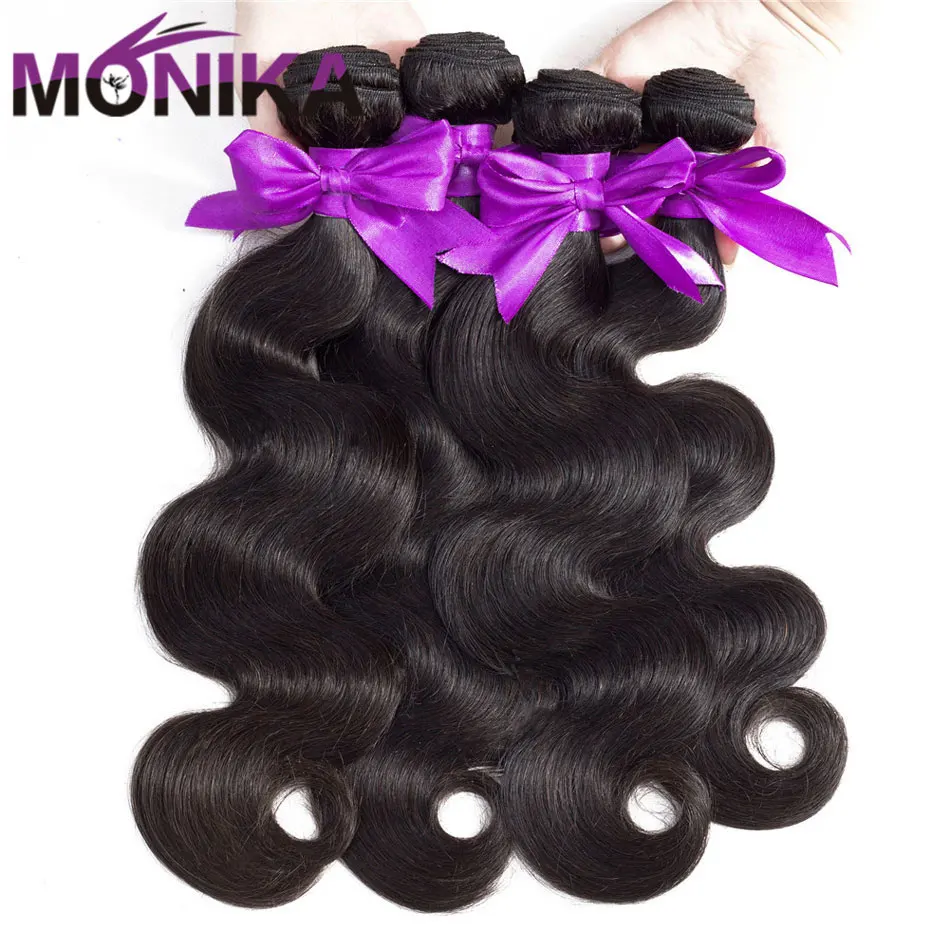 Monika Hair 8- 30 inch Body Wave Bundles Brazilian Hair Weave Bundles Tissage 100% Human Hair Weave 3/4 Bundles Deals Non-Remy Monika Hair 8- 30 inch Body Wave Bundles Brazilian Hair Weave Bundles Tissage 100% Human Hair Weave 3/4 Bundles Deals Non-Remy