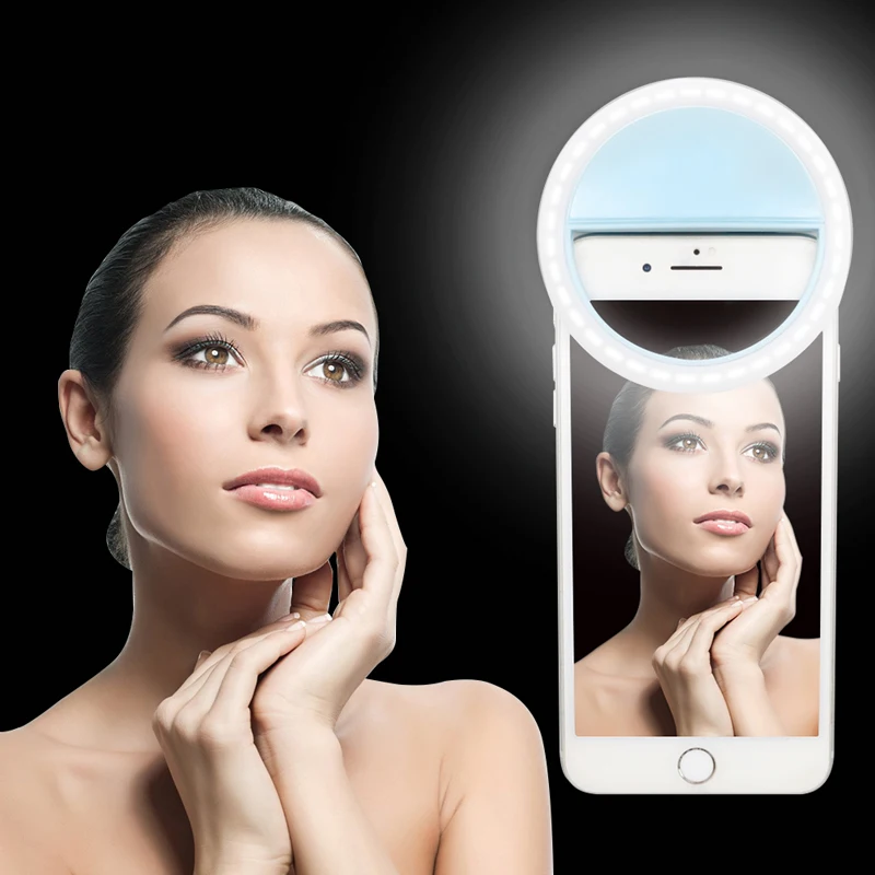 

New Arrive USB Charge Selfie Portable Flash Led Camera Phone Photography Ring Light Enhancing Photography for iPhone Smartphone