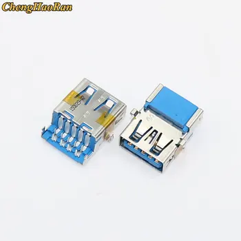 

ChengHaoRan 1pcs Laptop USB Jack 3.0 brand laptop 3.0 USB Jack Female Socke for Lenovo 110-15isk usb 3.0 jack connector port