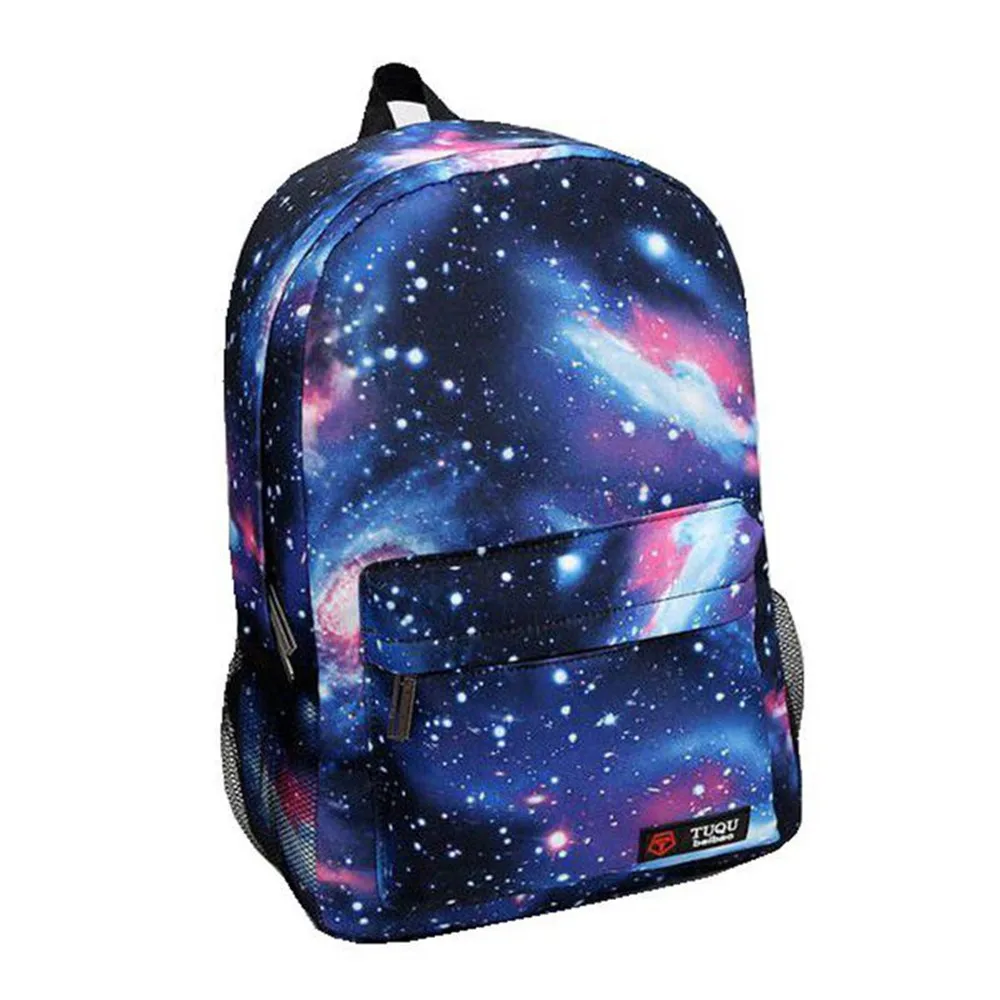 

Boy Backpack Printing Casual Canvas bag Galaxy Stars Universe Space School Book Bags School Backpacks for Teenagers