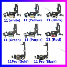 

USB Charging Charger Port Flex Cable For iPhone 11 11pro Max Dock Connector With Microphone IC Ribbon Replacement