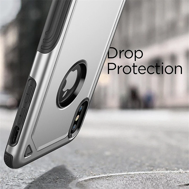 100 шт/партия жесткий пластиковый чехол для iPhone xs max xr xs x 8 7 samsung s8 s9 s10 2 в 1 серия полная защита ТПУ+ PC Броня чехол