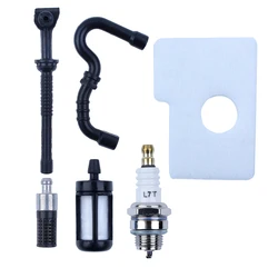 Linha de combustível de Óleo Filtro De Combustível de Óleo Mangueira de Ar vela de Ignição Para MOTOSSERRA STIHL MS170 MS180 017 018 Motosserras Substituir Peças 1130 124 0800 бензопила