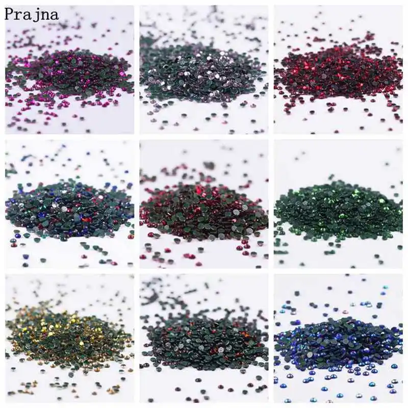 

Prajna SS6 1.7mm 1440pcs Iron On Strass Crystal Rhinestone Flatback For Nails Art Glass Rhinestones For Clothes Wedding DecorDIY