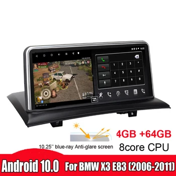 

10.25'' touch screen bluetooth car steteo navigation gps multimedia system for bmw x3 E83 2004-2008 2009 Android radio head unit