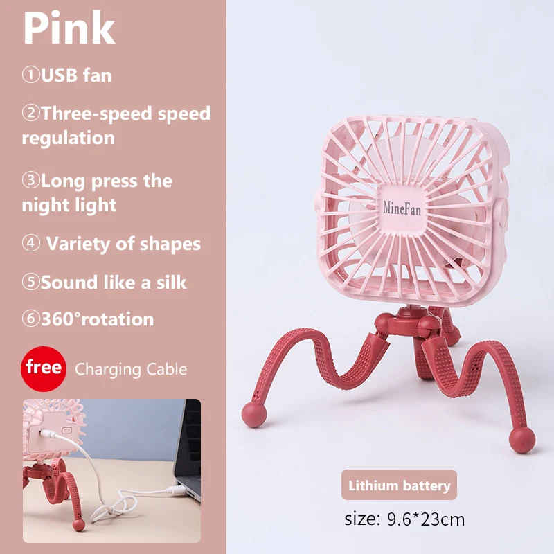 baby stroller accessories best Multifunction Stroller Fan Personal Portable Desk Handheld Baby Bed Car Seat Fan USB Rechargeable Fan Mini Stroller Accessories Baby Strollers luxury Baby Strollers