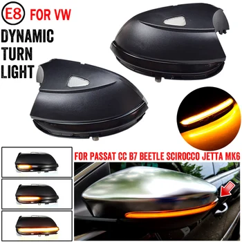 

LED Side Wing Rearview Mirror Indicator Blinker Repeater Dynamic Turn Signal Light For VW Passat B7 CC Scirocco Jetta MK6 EOS