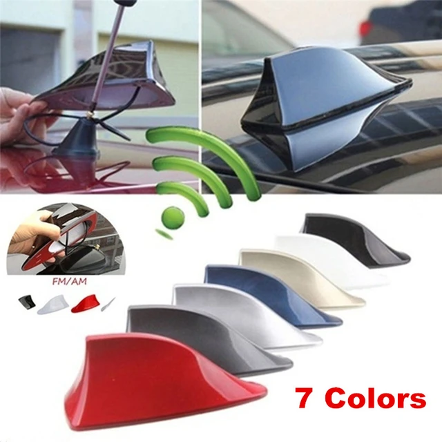 Universal Car Radio Shark Fin Car Shark Antenna Radio FM Signal Design  Aerials Antenna Car Styling For All Car Models - AliExpress