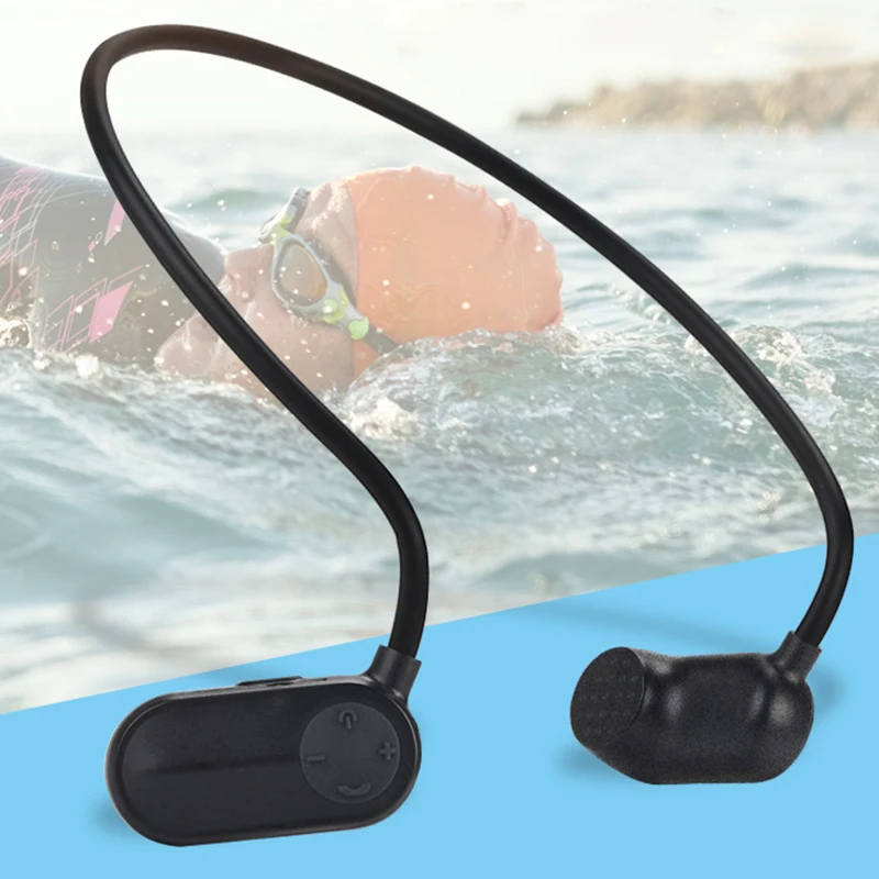IPX8 водонепроницаемый HiFi костной проводимости Bluetooth 5,0 с MP3-плеером уличные спортивные наушники гарнитура музыкальный плеер для плавания
