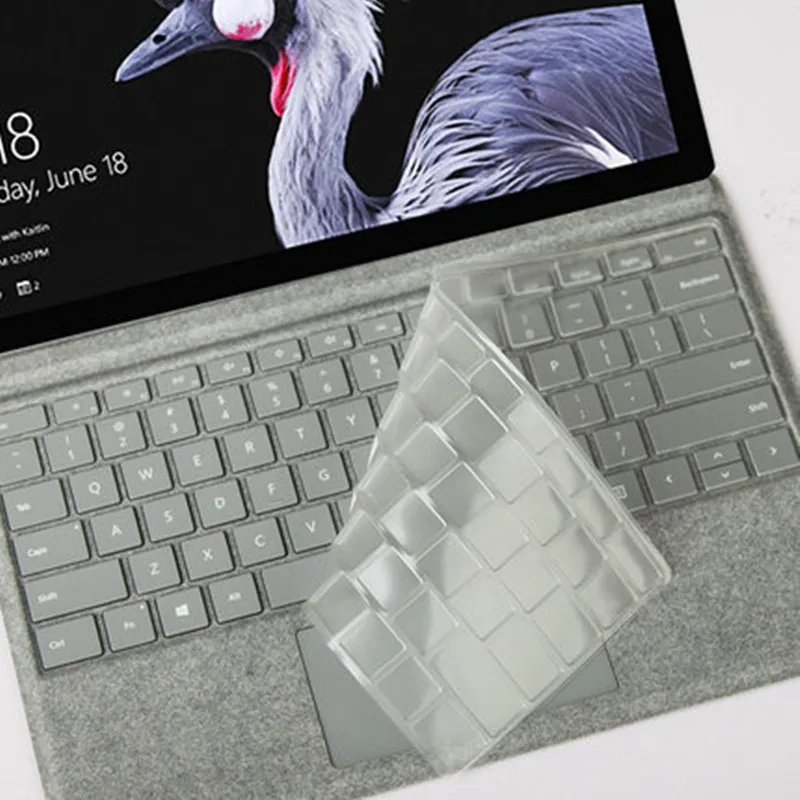 Чехол для клавиатуры ноутбука Microsoft Surface Pro 4 5 6 прозрачный защитный чехол из ТПУ