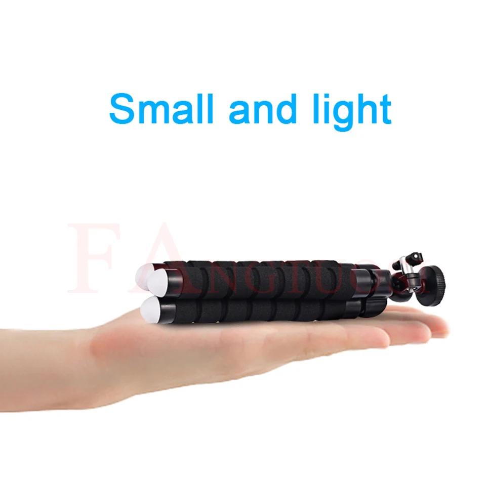 FANGTUOSI Mini Flexible Sponge Octopus Tripod For IPhone xiaomi  bendable Mobile Phone Smartphone Tripod For Gopro 8 7 Camera