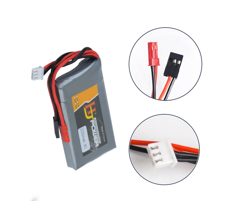 Miokycl Batería LiPo de 6.6V 2200mAh para Futaba 14SG 18SZ 16SZ T8J RC Transmisor Receptor Control Remoto Batería de litio para Reemplazo 6.6V 2200mAh LiPo Batería para Futaba 14SG 18SZ 16SZ