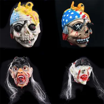 

Simulation Latex Creepy Bloody Ghost Head Halloween Decorations Horror Props for Home Office Bar Club Ktv Haunted House Escape