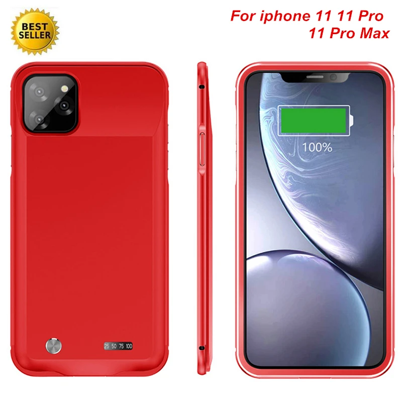 5000 мАч металлический корпус аудиовыход для iphone 11 Pro Max зарядное устройство чехол