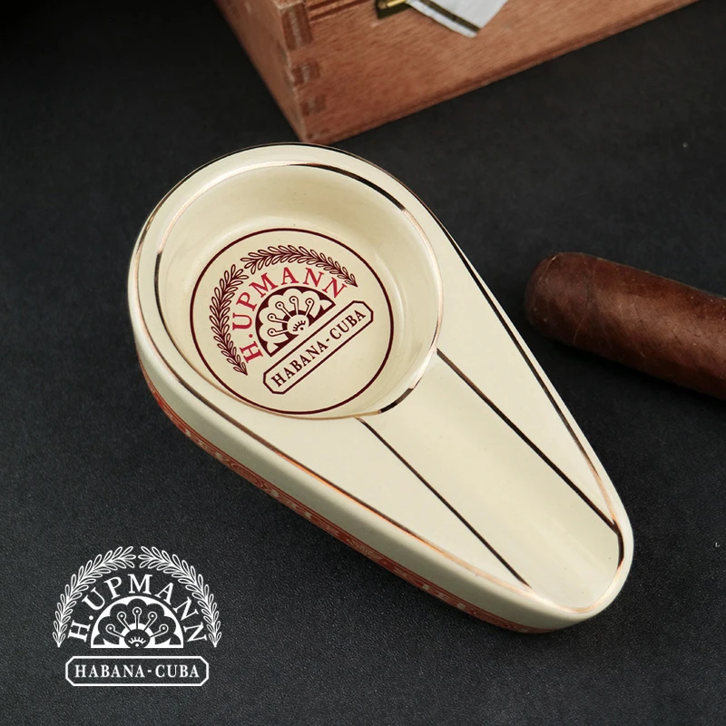 1Pcs Ceramics Travel Cigar Holder Stand Pocket Mount ASHTRAY Cigar Rest Rack Smoking Accessories for ceramic ashtray