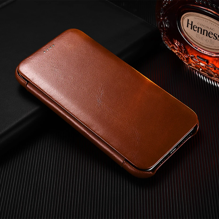 Чехол из натуральной кожи для iPhone 11 Pro Max 6,5 '', роскошный флип-чехол для Apple iPhone 11 Pro, изогнутый край, винтажный Чехол-книжка