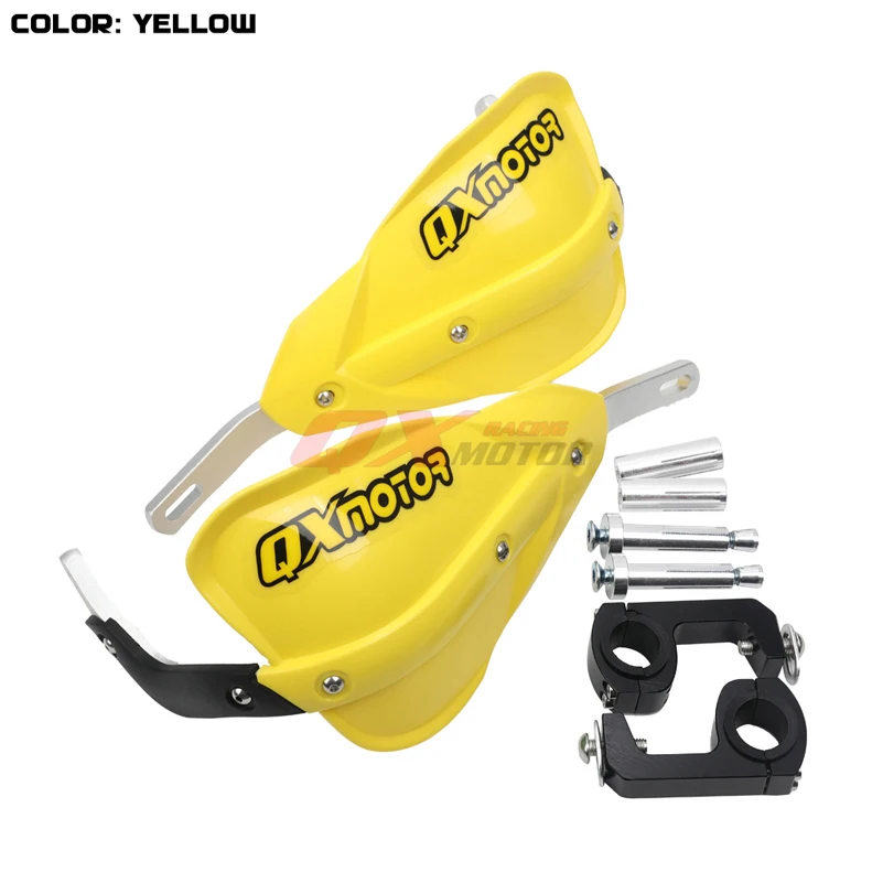 yellow B Универсальные мотоциклетные щитки для рук Handguard протектор для Honda Yamaha suzuki kawasaki ktm Dirt Bike Мотокросс Off Road ATV Quad - Цвет: yellow B