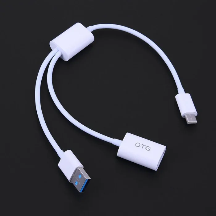 2-в-1 Тип-C "папа" в USB "Мама", 3,1 Мужской Женский OTG кабель данных/зарядный кабель VDX99