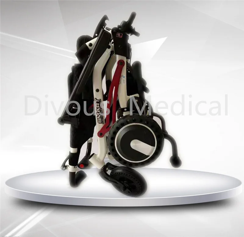 Best-selling electric wheelchair weight 18KG folding smart control disable can be carried on the plane |