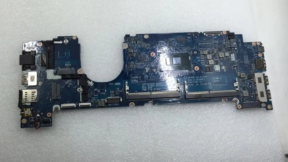 Для Dell Latitude E7480 7480 материнская плата для ноутбуков Материнская плата mp2yx 0mp2yx CN-0mp2yx i5-6300U i5 6300U Процессор CAZ20 LA-E132P