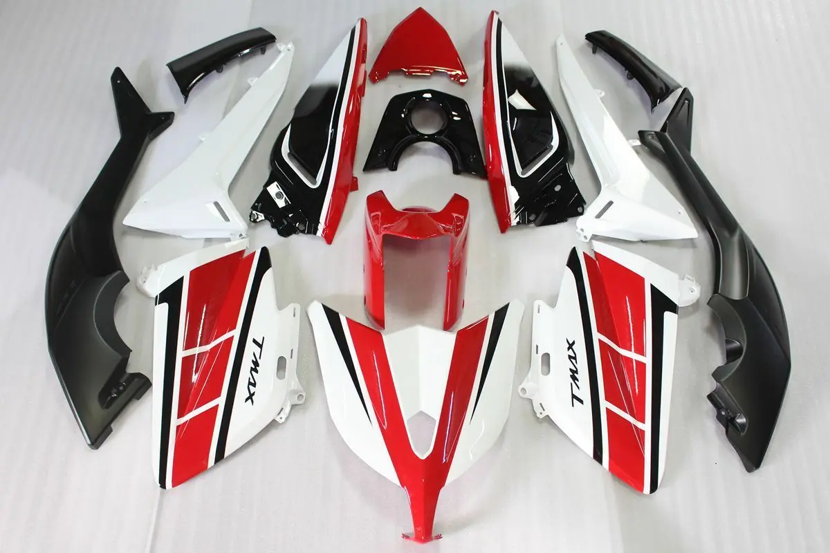 

Fairing Kit For Yamaha Tmax530 T max 530 12 13 14 Injection ABS Fairings T-max 530 2012-2014 Gloss Red White Bodyworks