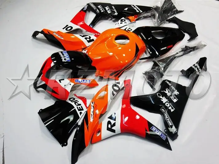 Injection New ABS Motorcycle Full Fairing Kit 100% Fit For Honda CBR600RR 07 08 F5 2007 2008 Fairings custom repsol hot sales | Автомобили