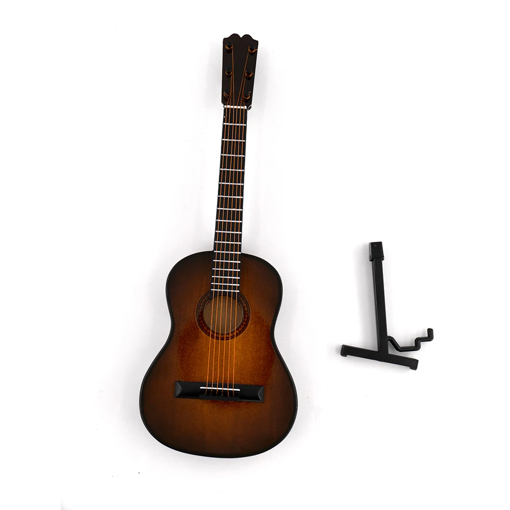 Dollhouse Miniature Guitar Musical Instrument for 1/4 1/6 1/10 1/12 Anime Figure ob11 bjd GSC Doll House Accessories Decoration 3