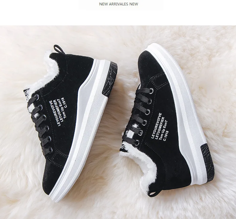 Cotton Shoes Female New Women's Boots Winter Plus Velvet Cotton Shoes Thick Soled Warm Snow Women's Boots Women's Cotton Boots