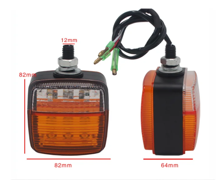 2pcs universal 10-80v 12v 24v 48v led forklift tail lights folk lift stop lights Reverse lights warning lights rear lamp