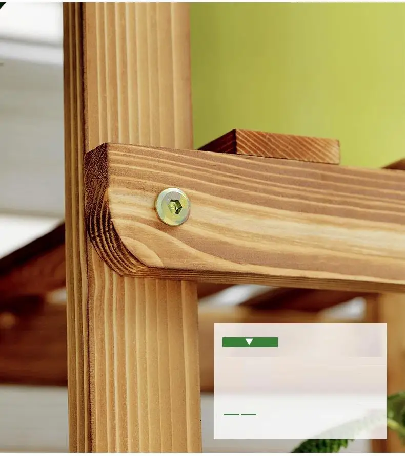 Escalera Decorativa Madera Repisa Para Plantas для гостиной, напольная стойка, стойка для балкона, Цветочная полка для растений