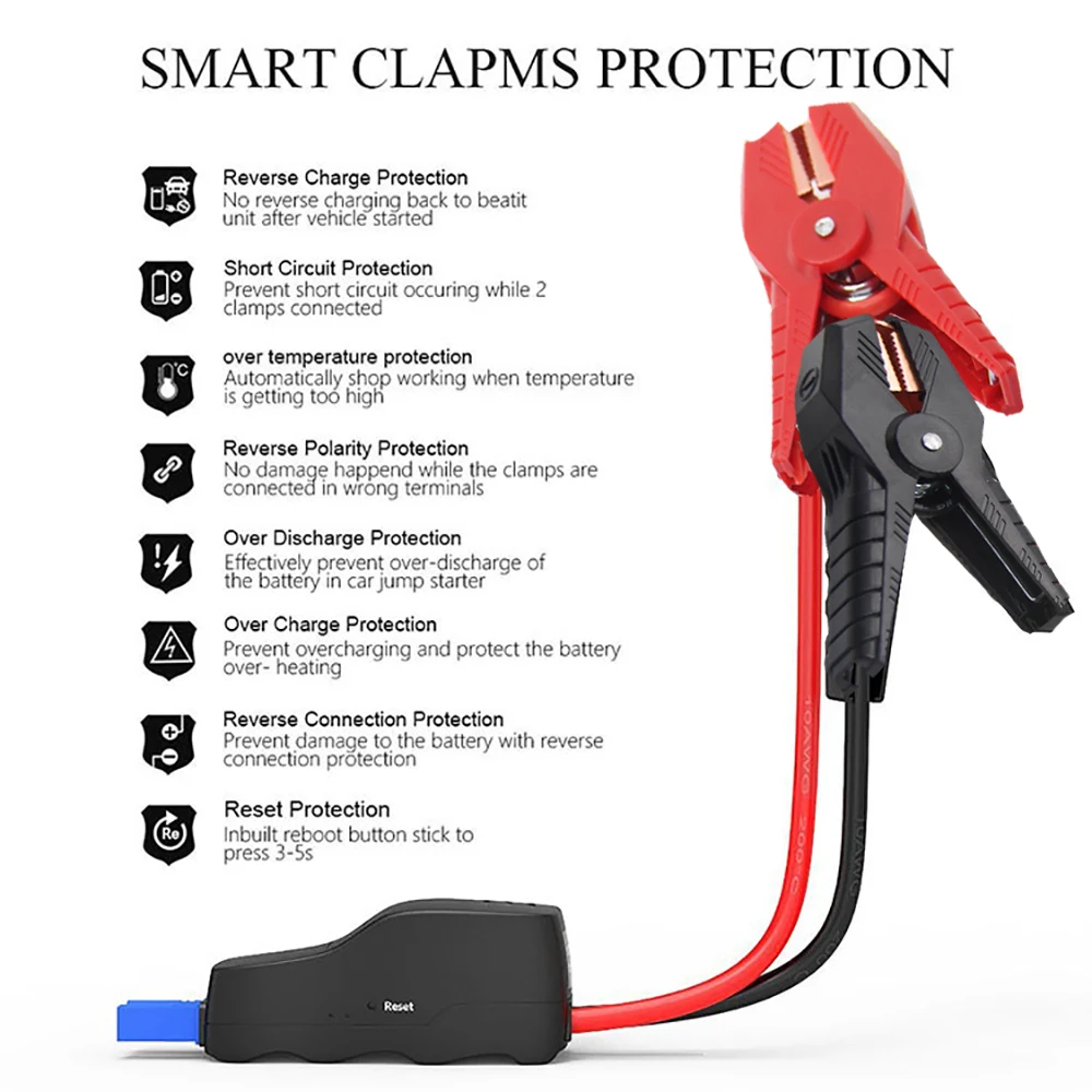 2000A 20000mah 12V  Car Jump Starter Power Bank Starting Device Diesel Petrol Car Battery Charger For Car Battery Booster Buster noco boost plus